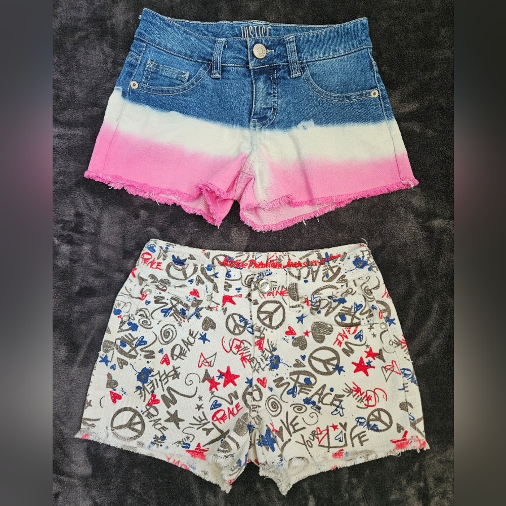 Justice 2 Pairs of shorts Size 10
